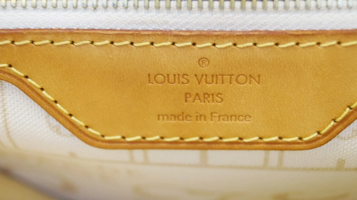 LOUIS VUITTON Damier Azur Neverfull PM Tote Bag