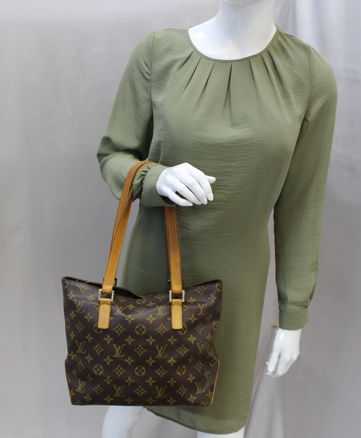 LOUIS VUITTON Monogram Canvas Cabas Piano Shoulder Bag